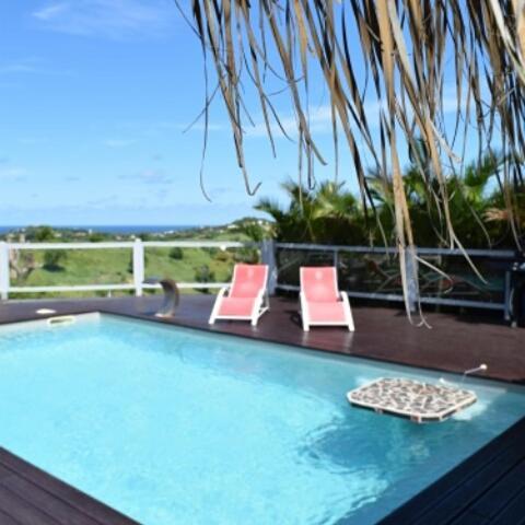 Bungalow La Paillote Le Francois Bagian luar foto