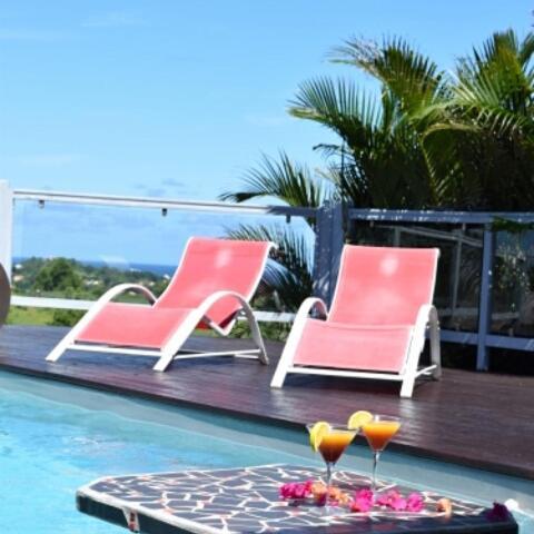Bungalow La Paillote Le Francois Bagian luar foto